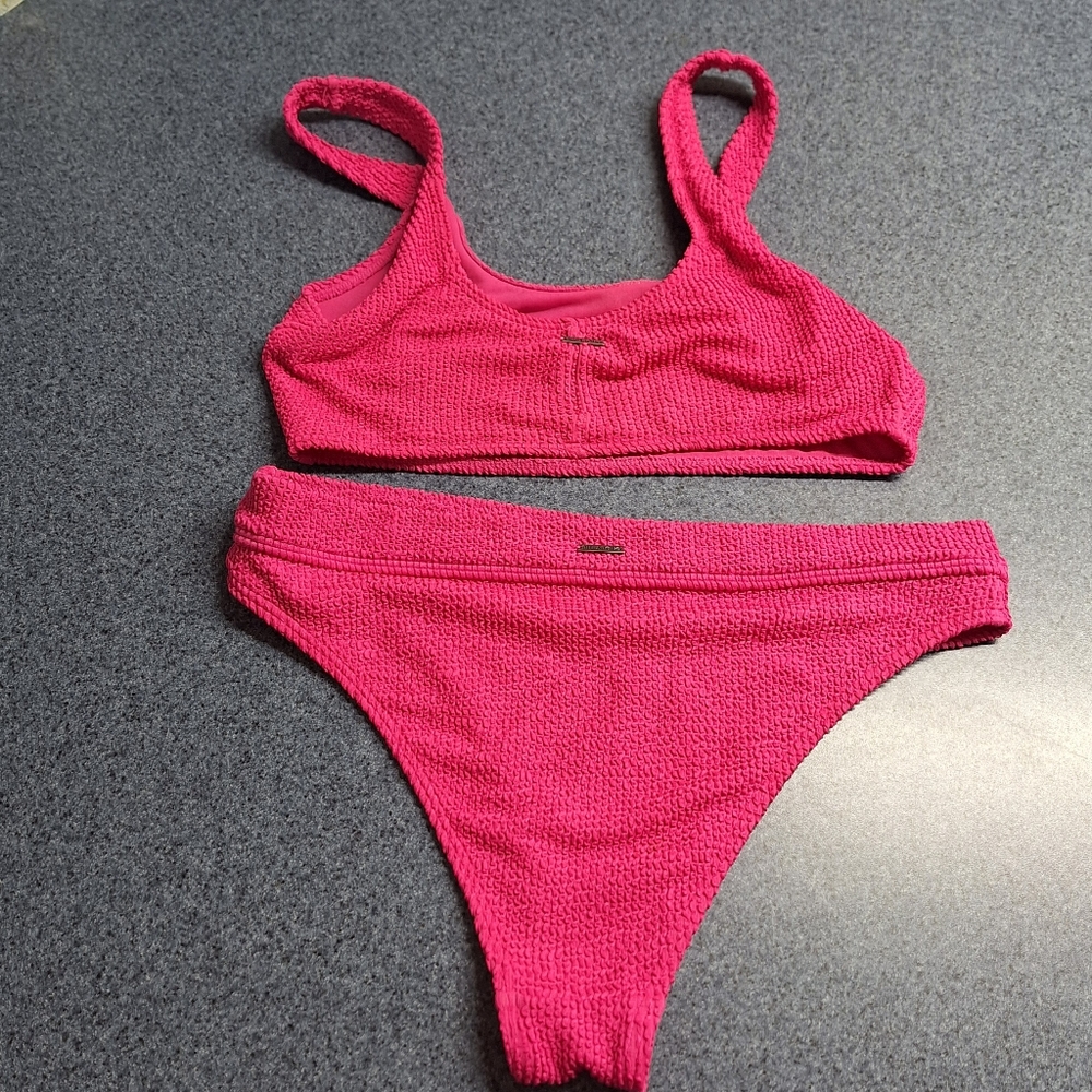 Billabong "Pink Punch" Summer High Waist Bikini, Size Medium, L59818 - Picture 8 of 11